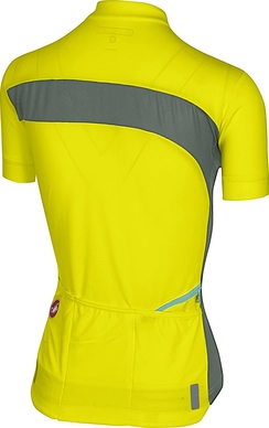 Fietsshirt Castelli Men Scheggia FZ Yellow Fluo Forest Gray