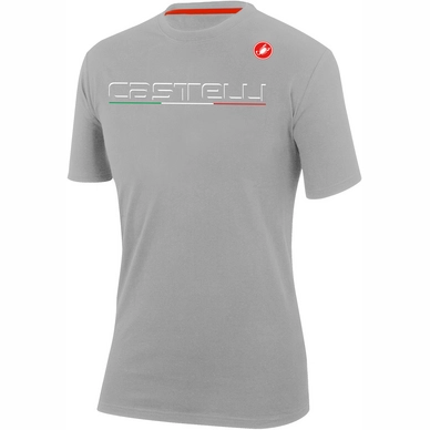 T-Shirt Castelli Classic Melange Light Grey Herren