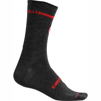 Fietssok Castelli Men Wool Transition 12 Sock Black