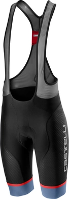 Fietsbroek Castelli Men Free Aero Race 4 Bibshort Black Light St Blue