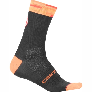 Fietssok Castelli Men A Bloc 13 Black Orange
