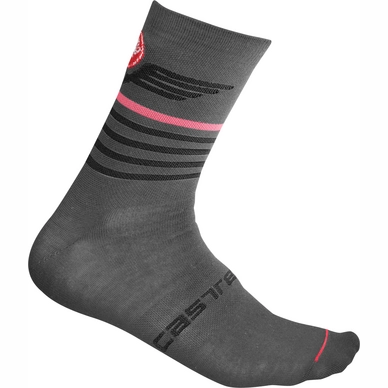 Fietssok Castelli Men Lancio 15 Sock Dark Gray