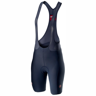 Fietsbroek Castelli Women Velocissima 2 Bibshort Steel Blue Pink Rasp