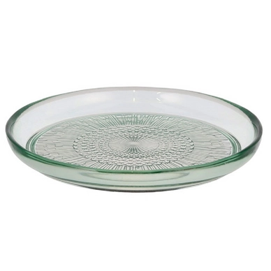 Plate Bitz Kusintha Glass Green 18 cm