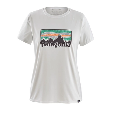 T-Shirt Patagonia Women's Capilene Cool Daily Graphic Solar Rays '73 White