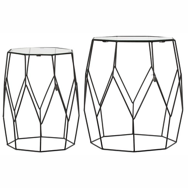 Bijzettafel Riverdale Amaro Zwart 51 cm (set van 2) 2012