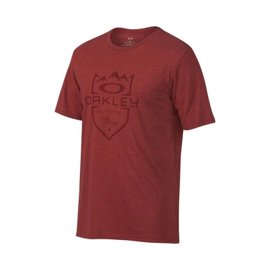 T-Shirt Oakley 50-Oakley Slopes Iron Red Lt Heather Herren