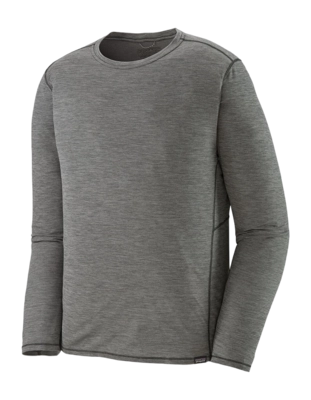 T-shirt Patagonia Hommes LS Cap Cool Lightweight Shirt Forge Grey Feather Grey X Dye