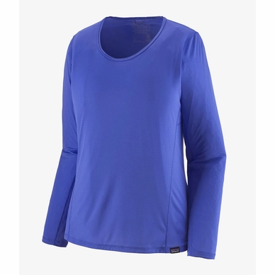 T Shirt Patagonia Femme LS Cap Cool Lightweight Shirt Float Blue