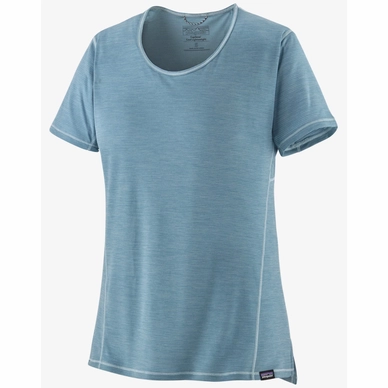 T-Shirt Patagonia Cap Cool Lightweight Shirt Damen Light Plume Grey Steam Blue X Dye