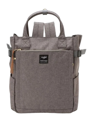 Sac à Main et Sac à Dos (2-en-1) Anello 2Way Tote Gris