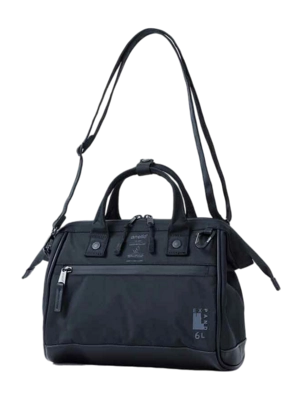 Schultertasche Anello Expand3 Kuchigane Schwarz