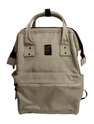 Sac à Dos Anello Zip Kuchigane Beige