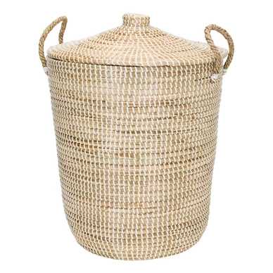 Mand Kidsdepot Korf Woven Seagrass Naturel White