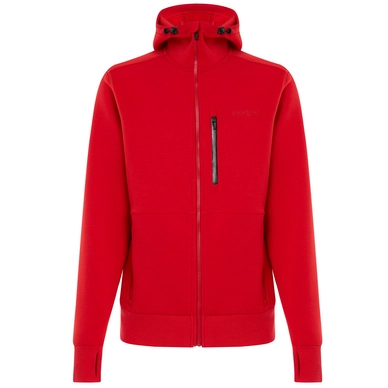 Hoodie Oakley Mens Full Zip Scuba Fleece Red Line Outdoorsupply