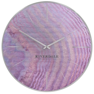 Wanduhr Riverdale Brixton Pink Oil 30 cm