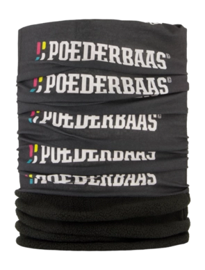 Halswärmer Poederbaas Sport Performance Black Logo Print