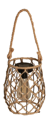 Lantaarn Luxform Solar Sardegna Natural Rope 15 Lumen