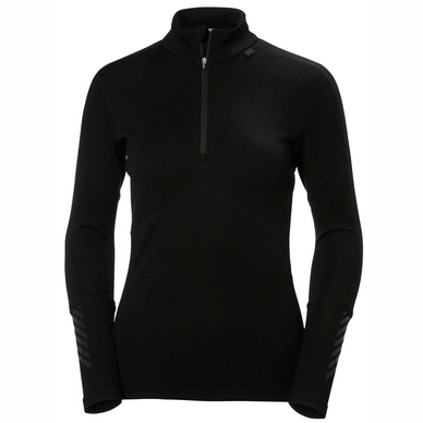 Undershirt Helly Hansen Women Lifa Merino 1/2 Zip Black
