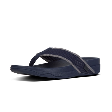 Tong FitFlop Surfer Toe Post Webbing Men Midnight Navy/Charcoal