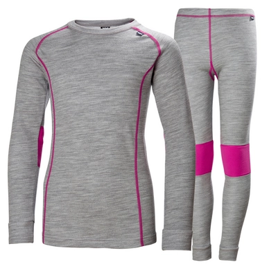 Skiunterwäsche-Set Helly Hansen Lifa Merino Set Grey Melange Junior