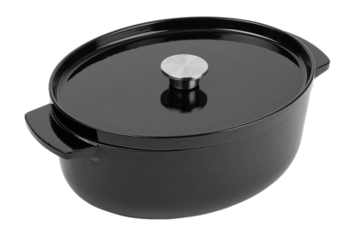 Bräter KitchenAid Cast Iron Oval Onyx Black 30 cm