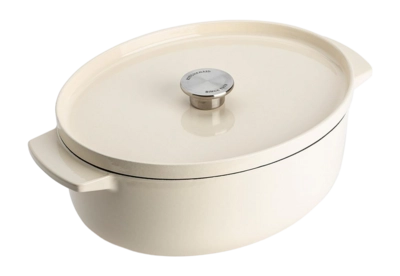 Bräter KitchenAid Gusseisen Oval Cream 30 cm