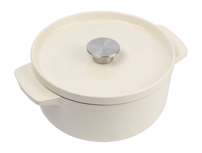 Bräter KitchenAid Cast Iron Cream 22 cm