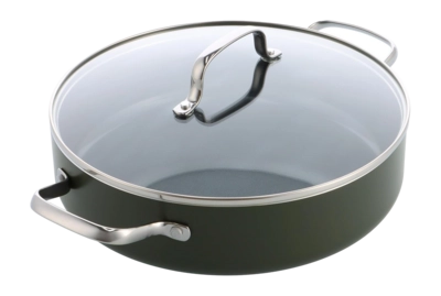 Cooking Pan Dagelijkse Kost By Jeroen Meus With Ceramic Non-Stick Coating With Lid 28 cm