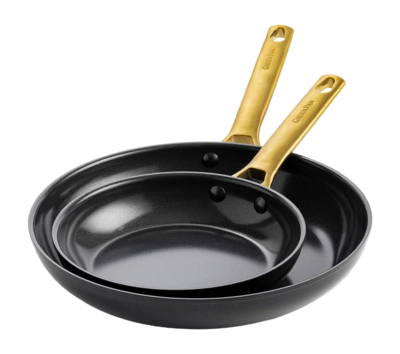 Pan Set GreenPan Padova Reserve Black With Ceramic Nonstick Coating (2 pc)