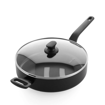 Hapjespan Greenpan Essence Met Keramische Antikleeflaag Met Deksel 24 cm