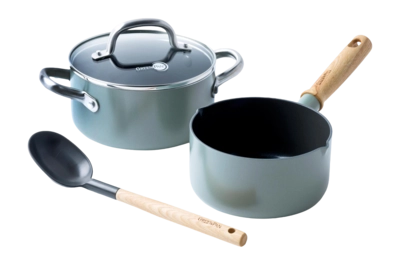 Pannenset Greenpan Mayflower Met Keramische Antikleeflaag 20 cm & 16 cm (4-delig)