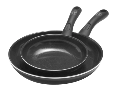 Pannenset Greenchef Diamond Black Met Keramische Antikleeflaag 20 cm & 28 cm (2-delig)