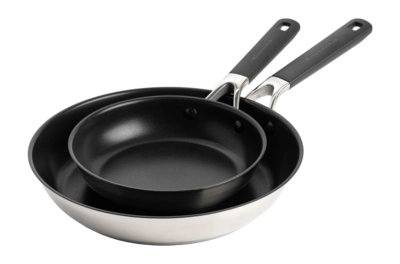 Pannenset KitchenAid Classic Stainless Steel 20 cm & 28 cm (2-delig)