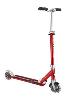 Trottinette Globber Flow Element Lights Chrome Red