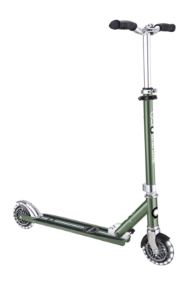 Step Globber Flow Element Lights Chrome Olive