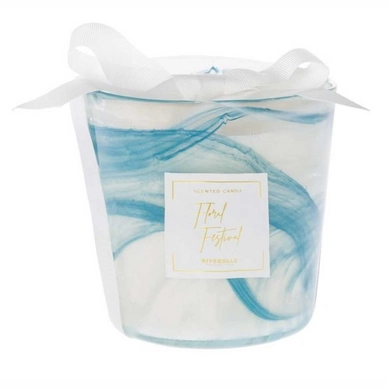 Geurkaars Riverdale Sense Blauw Transparant 11 cm