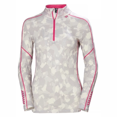 Langarmshirt Helly Hansen Lifa Merino 1/2 Zip Winter Camo Damen