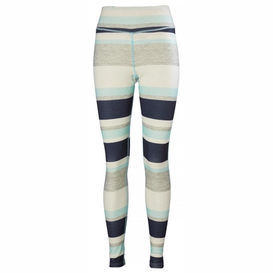 Legging de Sport Helly Hansen Women Merino Mid Graphic Pant Blue Tint Stripe