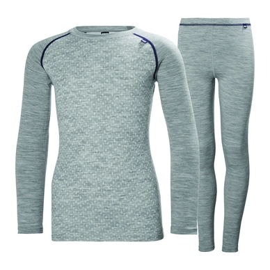 Sous-Vêtements de Sport Helly Hansen Junior Merino Mid Set Grey Melange