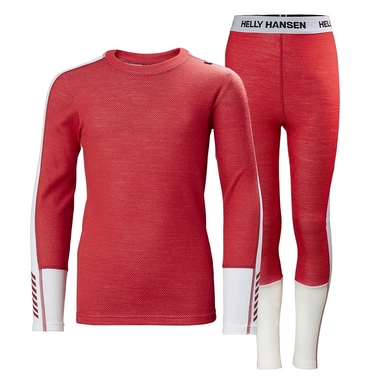 Ensemble de Sous-Vêtements Helly Hansen Junior Lifa Merino Midweight Set Raspberry