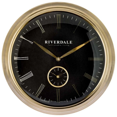 Wandklok Riverdale Micky Zwart 48 cm