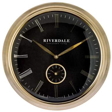 Wandklok Riverdale Micky Zwart 71 cm