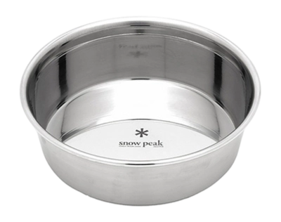 Dog Feeding Bowl Snow Peak Dog Silver