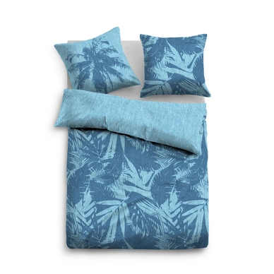 Bettwäsche Tom Tailor Denim Linon Palm Blau