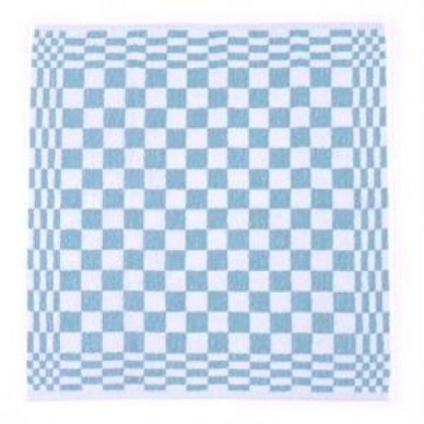 Keukendoeken Vespo Blokdoek Lichtblauw (set van 4)