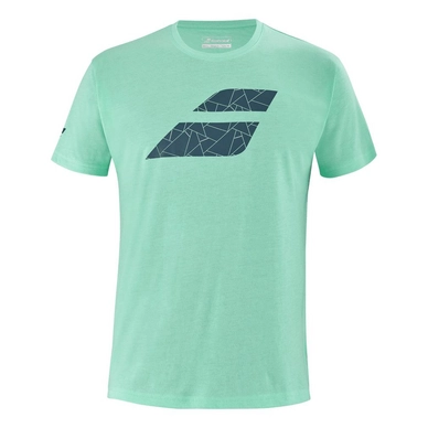 Tennisshirt Babolat Men Exercise Big Flag Tee Cockatoo Heather