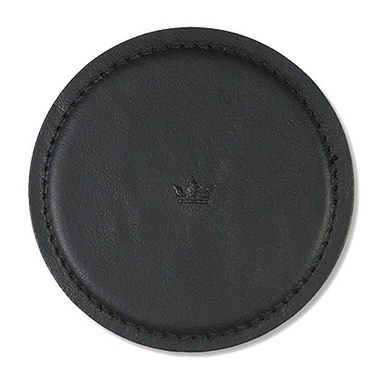 Onderzetter Dutchdeluxes Coaster Split Leather Black (set van 4)