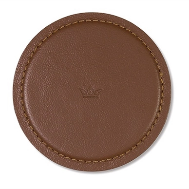 Onderzetter Dutchdeluxes Coaster Split Leather Classic Brown (set van 4)