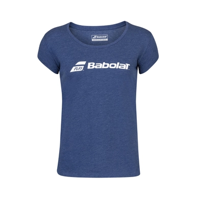 Tennisshirt Babolat Women Exercise Babolat Tee Estate Blue Heather